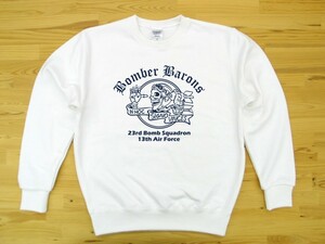 Bomber Barons 白 9.7oz トレーナー 紺 M スウェット ボンバーバロンズ 第23爆撃飛行隊 U.S. AIR FORCE