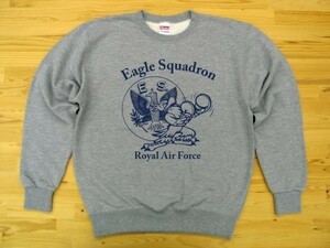 R.A.F. Eagle Squadron 杢グレー 9.7oz トレーナー 紺 XL スウェット イギリス空軍 イーグル飛行中隊 U.S. AIR FORCE