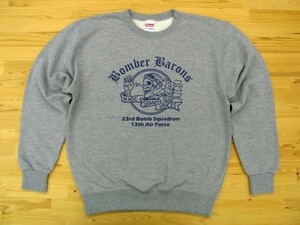 Bomber Barons 杢グレー 9.7oz トレーナー 紺 XL スウェット ボンバーバロンズ 第23爆撃飛行隊 U.S. AIR FORCE