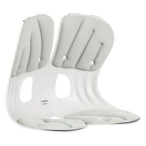 【美品】カーブルチェア グランド グレー 腰痛 骨盤サポート 姿勢矯正 骨盤矯正 坐骨神経痛 座椅子 ランバーサポート