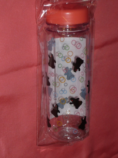 くまモン！新品未使用品】オリジナルクリアボトル500ml（説明書