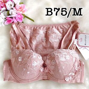 B75/M◆トリンプ TR0104 美しいデコルテ◆ブラ&ショーツ◆ベージュ