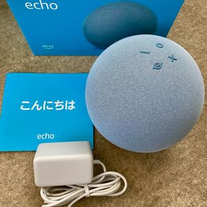 Amazon Echo エコー 第4世代 スマートスピーカーwith Alexa プレミアムサウンド&スマートホームハブ ブルー