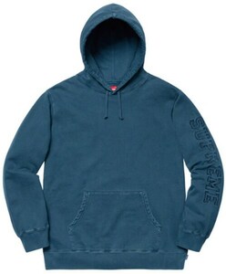 即決 Supreme Overdyed Hooded Sweatshirt 19SS シュプリーム パーカー ボックスロゴ ネイビー 紺 青 ブルー box logo XLサイズ