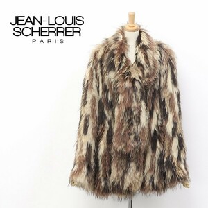 *JEAN-LOUIS SCHERRER/ genre ishereru raccoon fur fur coat 