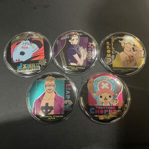 【ONE PIECE セット⑤】USJ キャラクター缶バッジ 5個セット