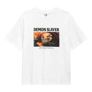 GUグラフィックTシャツ　Demon Slayer　鬼滅の刃　XLサイズ　ホワイト　白