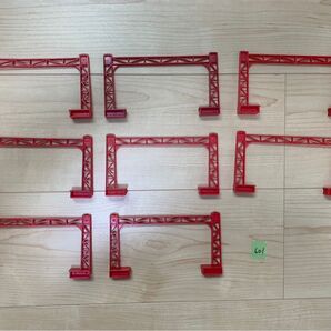 【601】プラレール 架線柱 複線 赤