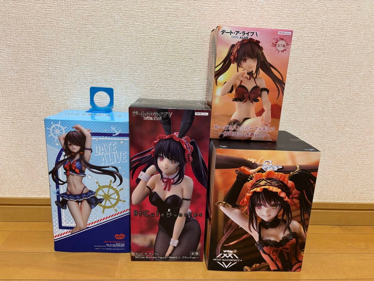 【箱無し中身のみ発送】デート・ア・ライブ　時崎狂三 プライズフィギュア 4個セット