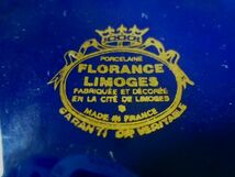 ポーセリン・PORCELAINE　FLORANGE LIMOGES　灰皿　１４．５　×　１４．５　中古_画像4