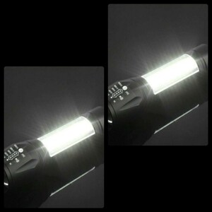 ♪2点ペアセット♪USBケーブル付き★懐中電灯 led USB 携帯充電 防水