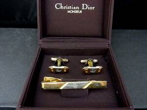 *N0855*# хорошая вещь # Dior [ Gold ]# запонки & галстук пинцет!