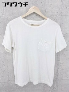 ◇ MARGARET HOWELL マーガレットハウエル 半袖 Tシャツ カットソー サイズM オフホワイト メンズ