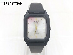 ◇ CASIO カシオ クォーツ式 3針 アナログ 動作未確認 腕時計 ウォッチ ブラック レディース