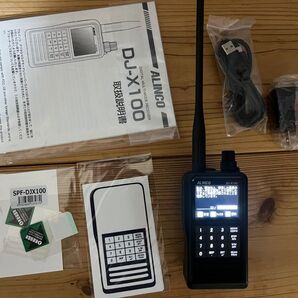 ALINCO DJ-X100 デジタルマルチモードレシーバー 受信改造済 液晶保護シート&ボディカラーシートのオマケ付