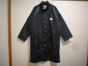  Adidas reverse side boa long coat black M size bench coat 