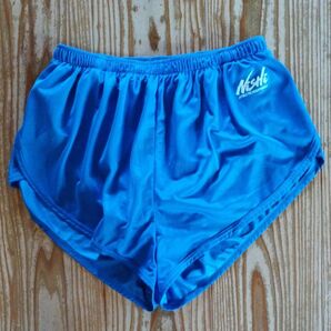 日本製 ランパン Nishi ニシ ランニングパンツ ブルー O(Lの1つ上、XL、LL)サイズ 実際はLに近いサイズです