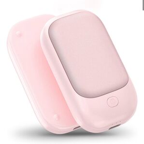 充電式カイロ 7000mAh大容量 急速充電 繰り返し使えるカイロ ピンク