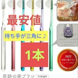 【正規品】奇跡の歯ブラシ 持ち手が三角 リニューアル品 大人用歯ブラシ 衛生用品 歯科専売 ★