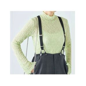 シップス リンクル フラワー レース タートル ブラウス プルオーバー