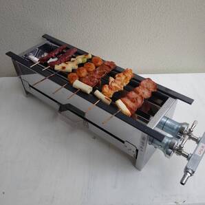 プロパンガス 焼鳥 グリル 鶏豚牛肉 下火式 送料無料 業務用 売れてます キッチンカー キャンピングカー イベント 祭り 五平餅 団子 手羽先