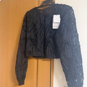 コード刺繍 ブラウス 2way