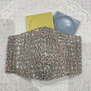 ミナペルホネン×リバティ☆タンバリン刺繍ファブリック☆ベージュ系☆ハンドメイド