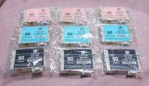 新品・未使用 エコリカ インク 9個set エプソン IC6CL50 互換品