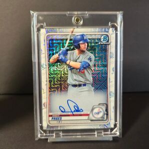 topps Andy Pages パヘズ ドジャース 直筆サイン mojoリフレクター