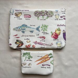 ファスナーポーチセット☆通帳サイズとカードサイズ☆