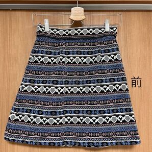 alicia PAGEBOY アリシア ページボーイ スカート ミニスカート エスニック 柄 秋 冬 あたたかい レディース