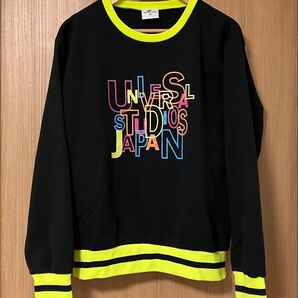 美品 USJ ユニバーサル スタジオ ジャパン ユニバ トレーナー ネオン グローブ 2022 レア SNS 映え インスタ M