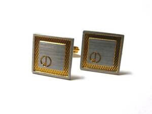  Alfred Dunhill men's cuffs ALFRED DUNHILL square cufflinks cuffs button cuff links 