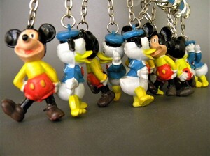 当時物 70's ★★Mickey & Donald ミッキーマウス !! 12体 ホンコン製 ドナルドダック hong kong「定形外/LP可」★★未使用 デッドストック