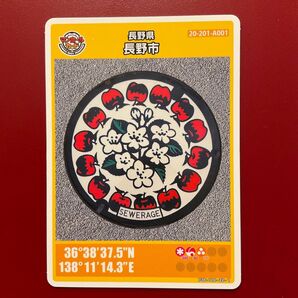 マンホールカード 長野県長野市 長野市