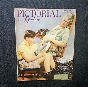 1935年 Pictorial Review■Nickolas Muray/John Holmgren/George Hughes■アメリカ女性 ヴィンテージ雑誌 文学/ファッション/料理