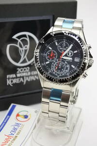 ☆☆☆　稀少限定品 　2002 FIFA WORD CUP KOREA JAPAN SEIKO SCQP001 クオーツ 紳士腕時計 未使用　稀少価値あるひん