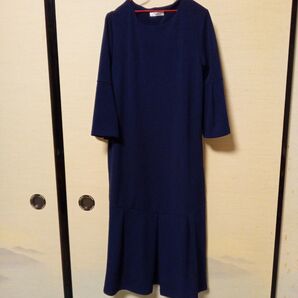 紺ワンピース マーメードワンピース 七五三 宮参り 入学式 卒業式