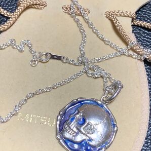 大きめネックレスドクロ銀製品