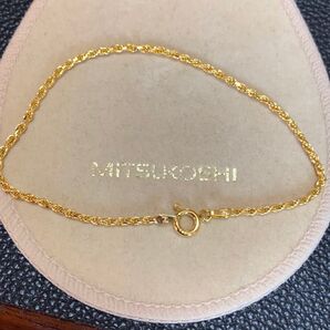 925刻印ゴールドカラーブレスレット銀製品