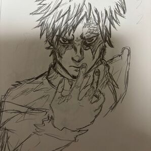 アニメイラスト 手書き 我