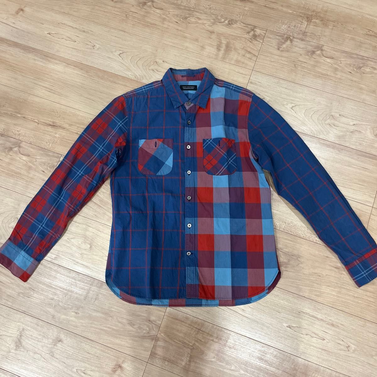 ナノユニバース　nano・universe チェックシャツ　長袖シャツ　M