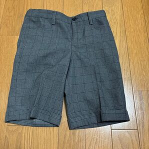 グレンチェック ハーフパンツ グレー系 フォーマル カジュアル コムサイズム 120㎝