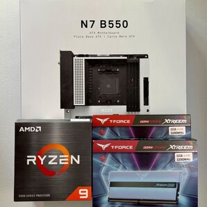 NZXT N7 B550 マザボ + Ryzen 9 5950X + 64GBメモリ