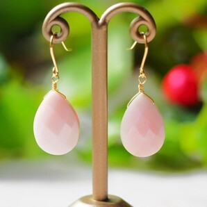 シェル K18 ピアス 天然シェル