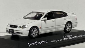 京商 Jコレクション 1/43 トヨタ アリスト V300 VERTEX EDITION ホワイト 白 2代目 JZS160 160 16 Jコレ J correction TOYOTA ARISTO VIP