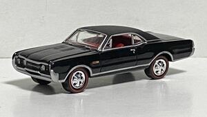 ジョニーライトニング 1/64 オールズモビル 442 ブラック 黒 Johnny Lightning Oldsmobile アメ車 アメリカ マッスル ミニカー 模型 外車