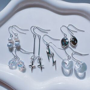 no.885 フックピアス 6点セット まとめ売り