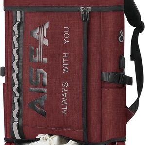 AISFA リュック メンズ リュックサック スクエア バックパック 防水