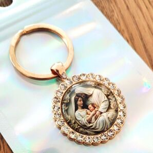 キリスト生誕 キーホルダー ビジュー付